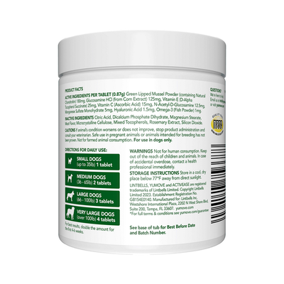 YuMOVE Joint Supplement for Younger Dogs I Tablets 2